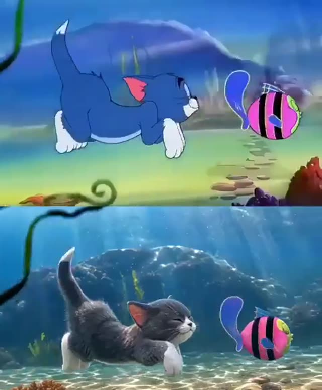 Kitten's Underwater Exploration