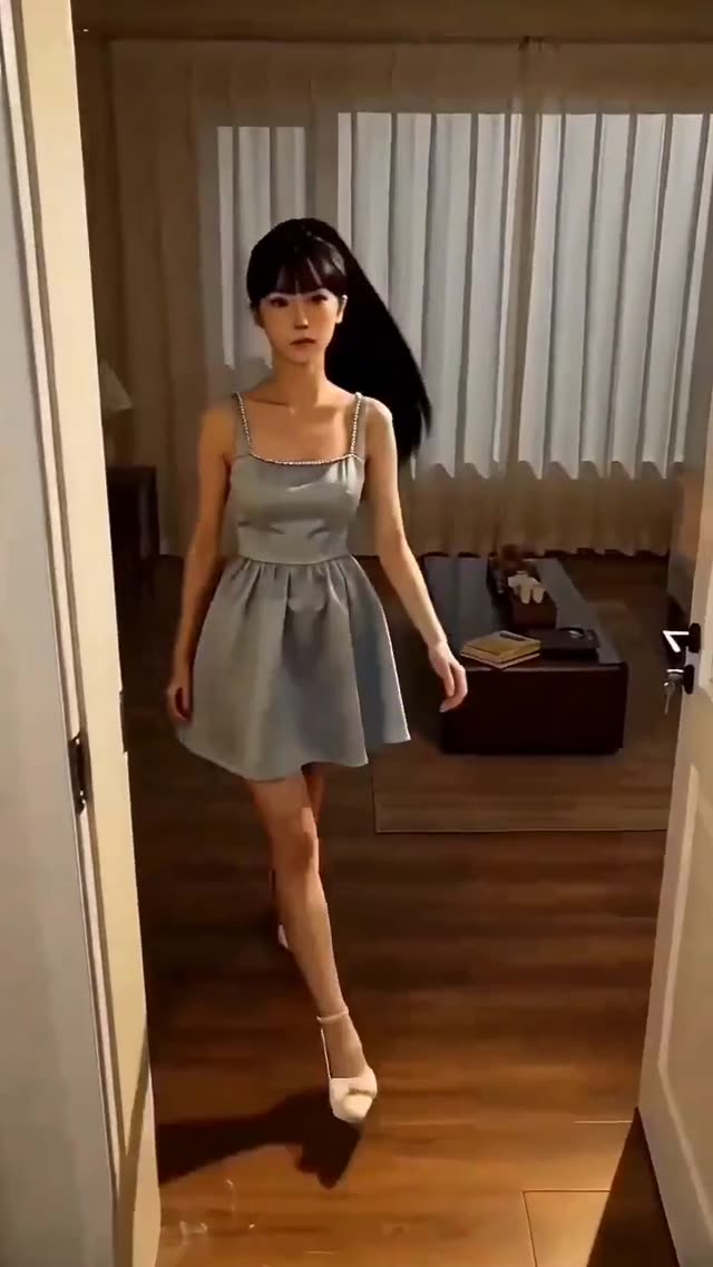 AI Girl Finger Heart