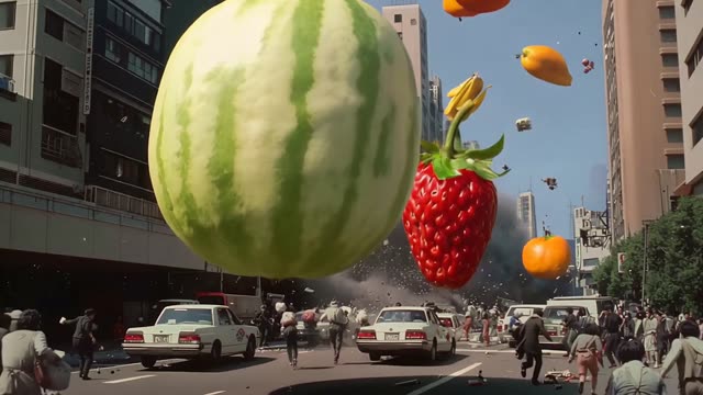 Giant Fruit Attack