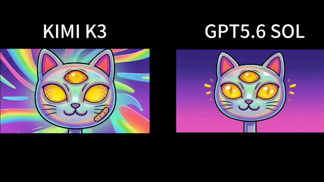 Three-Eyed Psychedelic Cat Animation