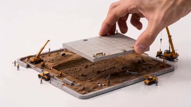 Stop-Motion Diorama Construction Site