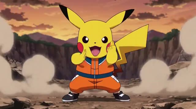 Pikachu and Sonic Unleash Energy Attacks