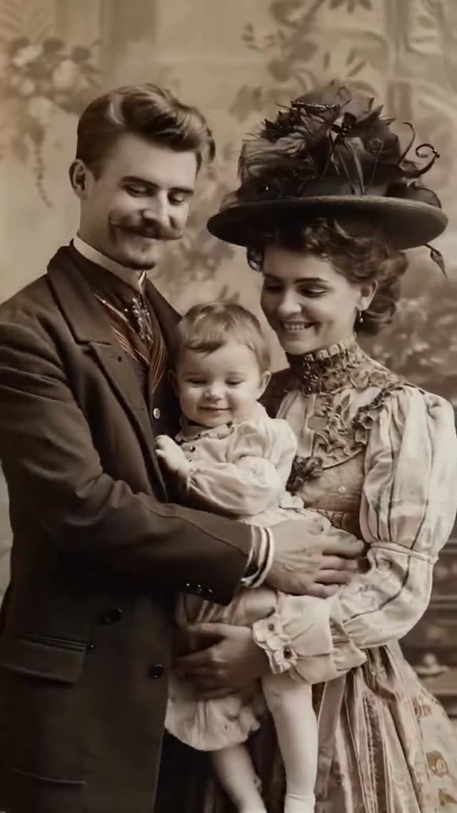 Animated Vintage Family Portraits
