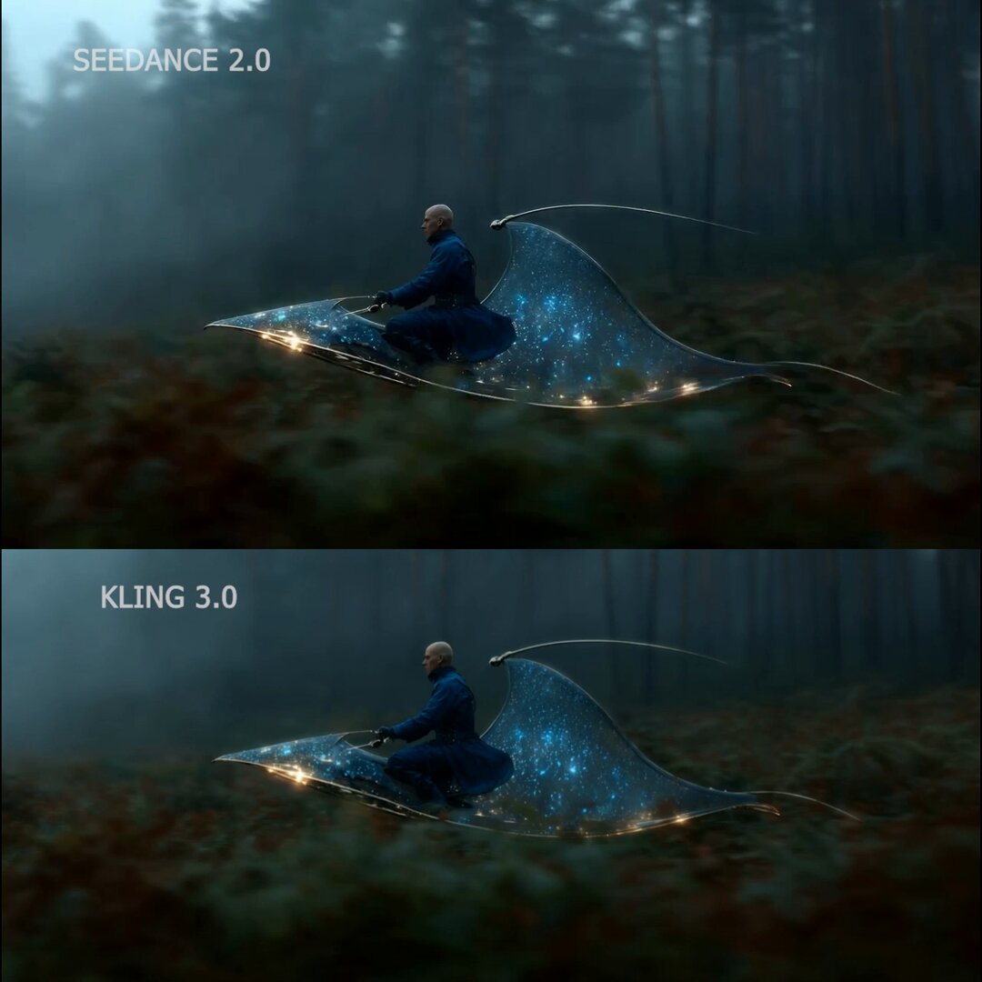 Comparison between Seedance 2.0 and Kling 3.0