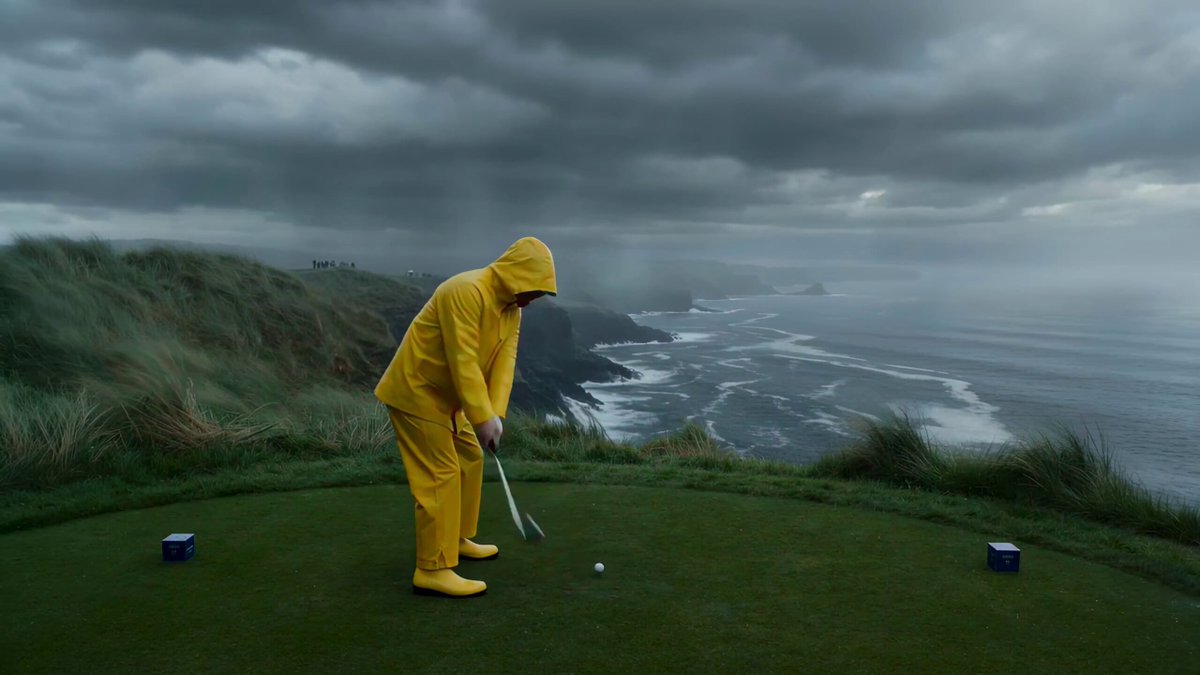 Extreme weather golf ball tracking shot comparison
