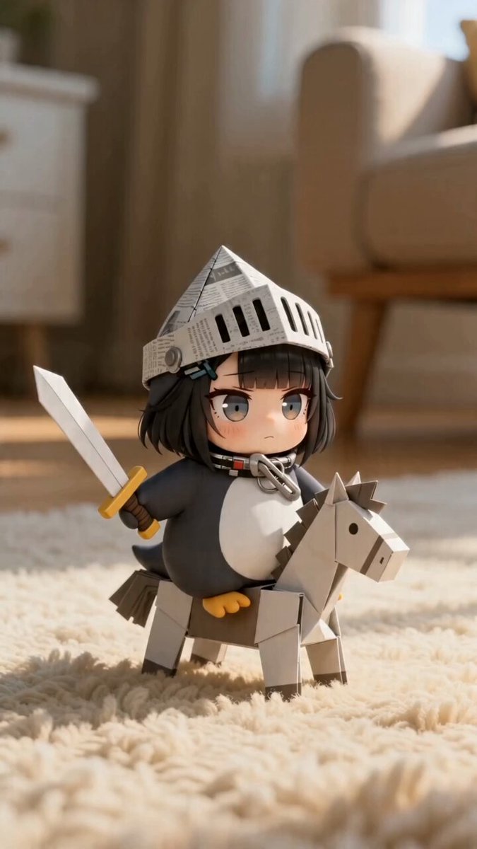 Little penguin enjoying leisure time