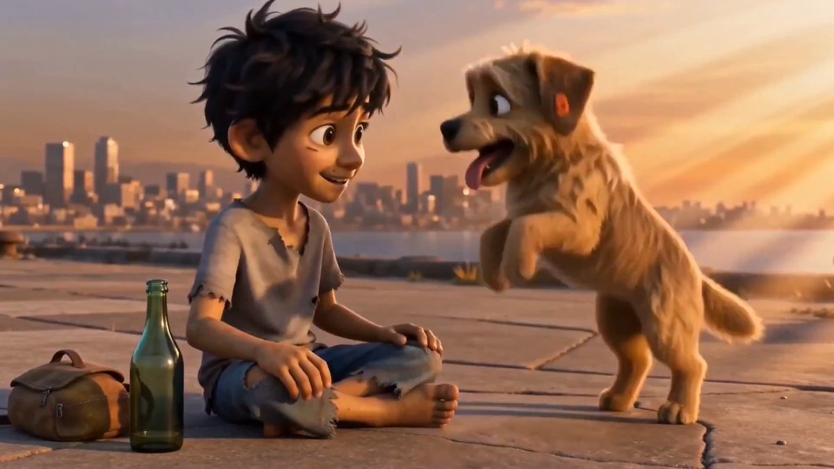 Pixar style short film about kindness