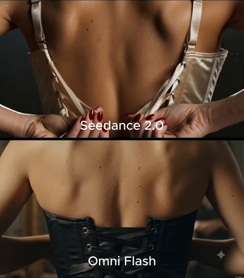 Seedance 2.0 versus Omni Flash Comparison