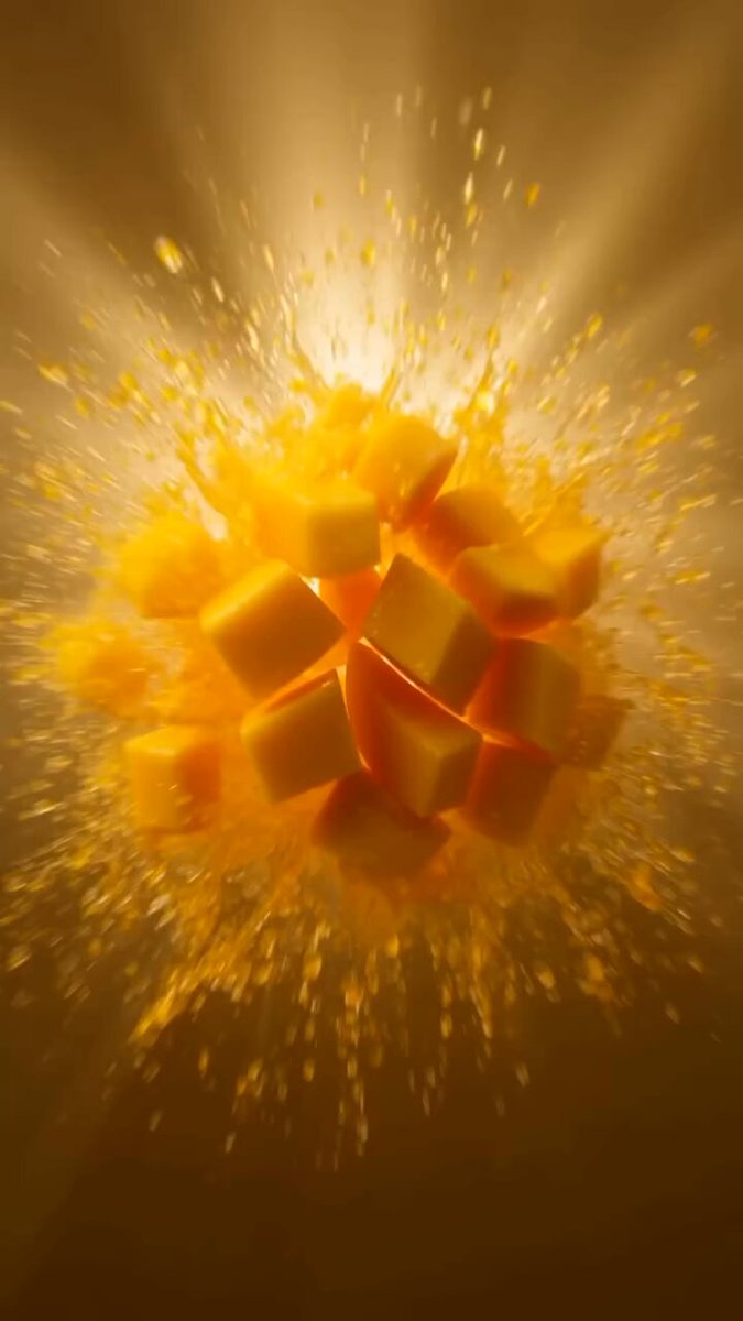 Cinematic commercial for fresh mango juice