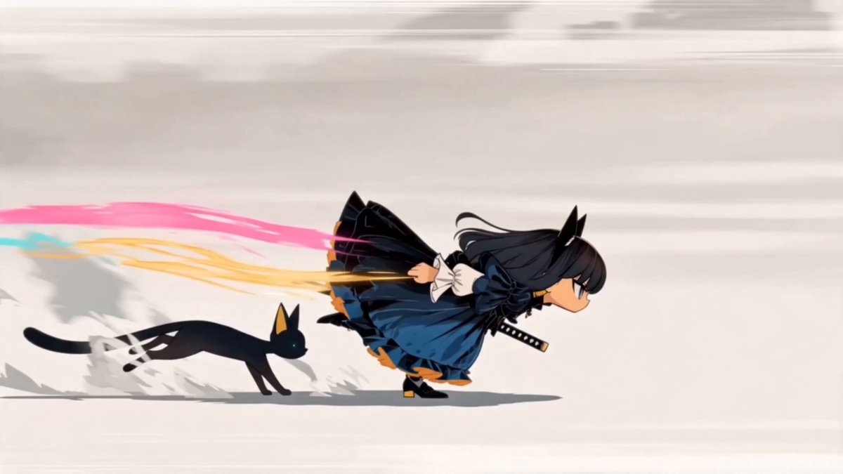 Swordsman and cat companion flag challenge