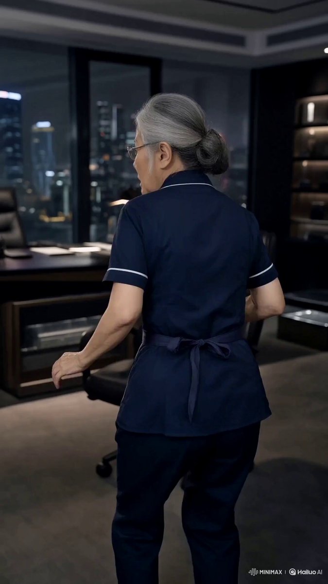 Dramatic encounter between CEO and cleaning lady