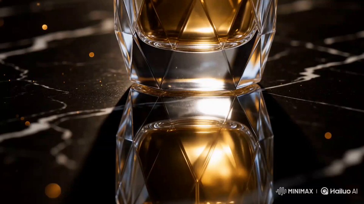 Cinematic luxury perfume commercial