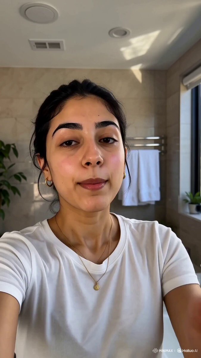 UGC-style skincare commercial
