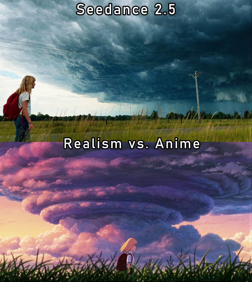 Seedance realism versus anime style test