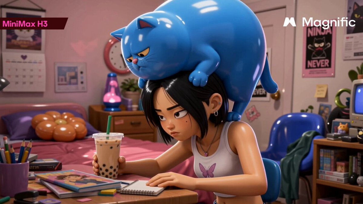 Short film about a girl and her cat