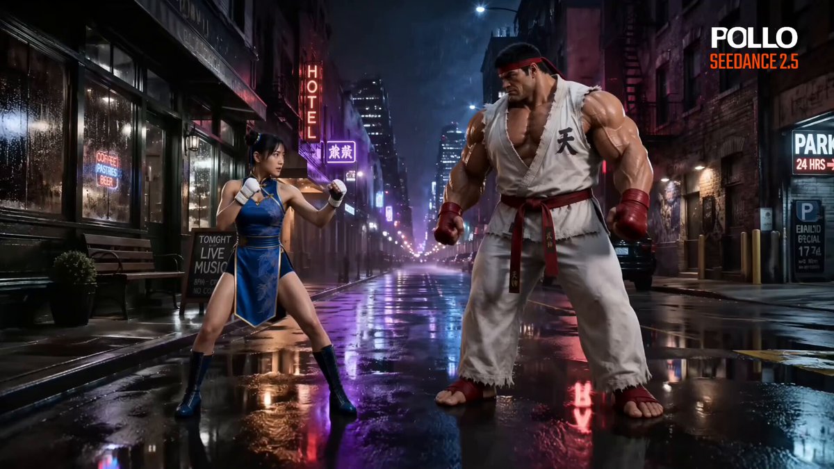 Modern Street Fighter scene