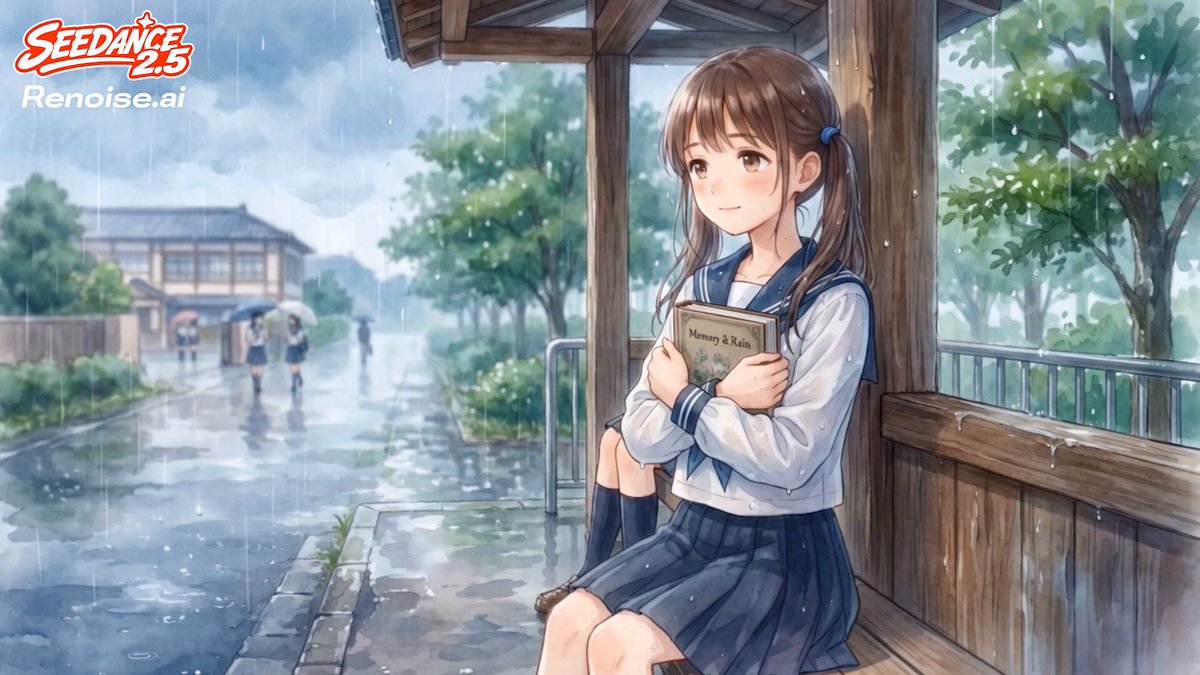 Couple sharing an umbrella in the rain