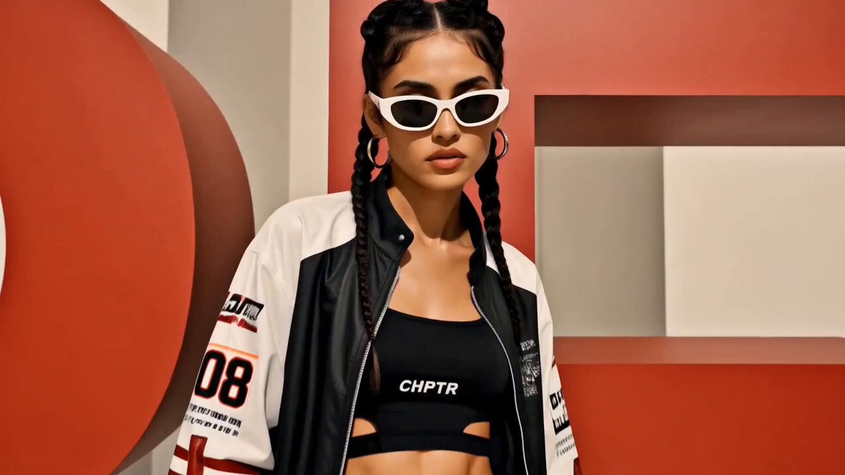 Cinematic fashion visuals with kinetic typography