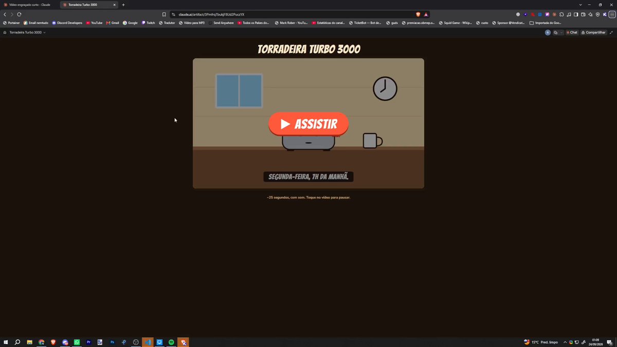 A short comedy video generated by code