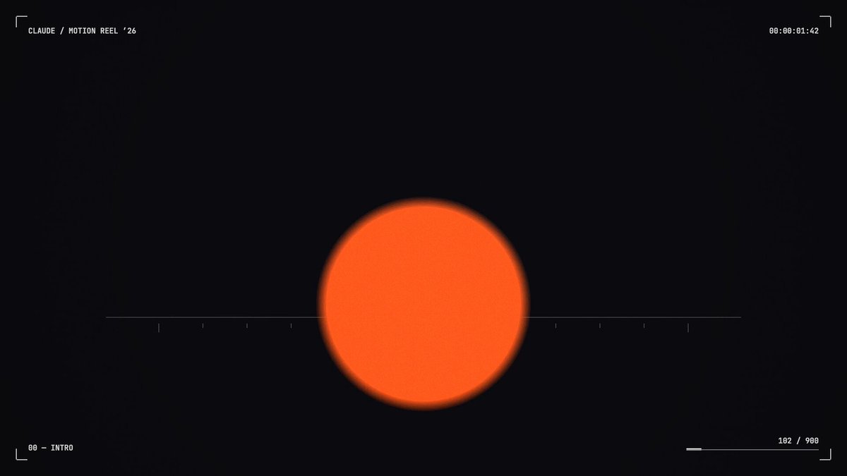 Dynamic motion graphics showreel generated from one prompt