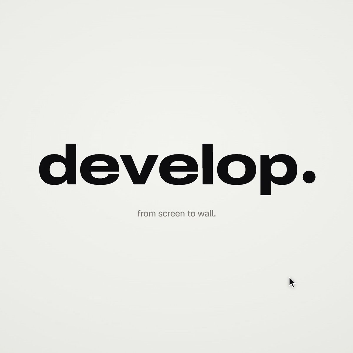 A launch video created with pure code