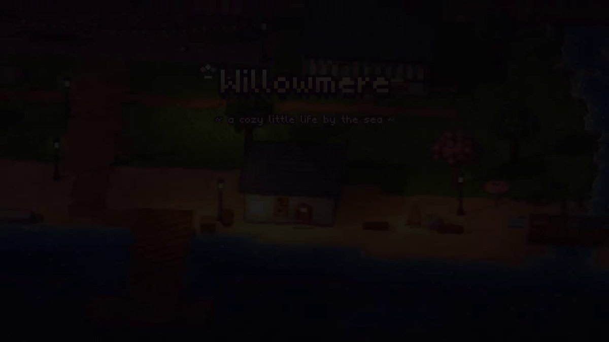 Procedural 3D scene Willowmere in Three.js