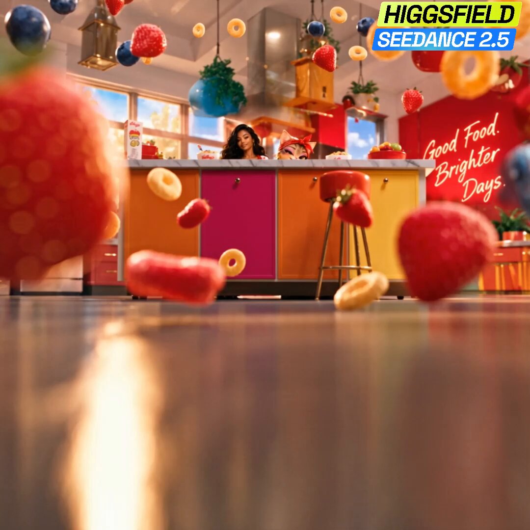 Kellogg commercial with influencer and cat bestie