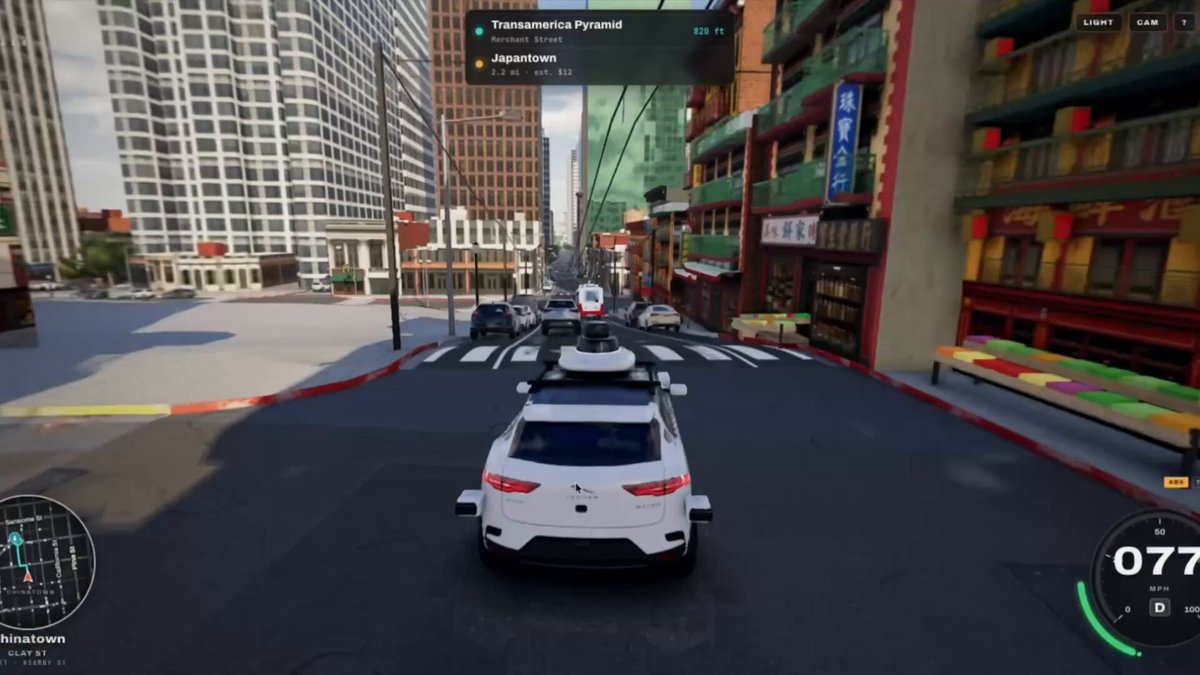 Waymo self-driving simulator in browser with Three.js