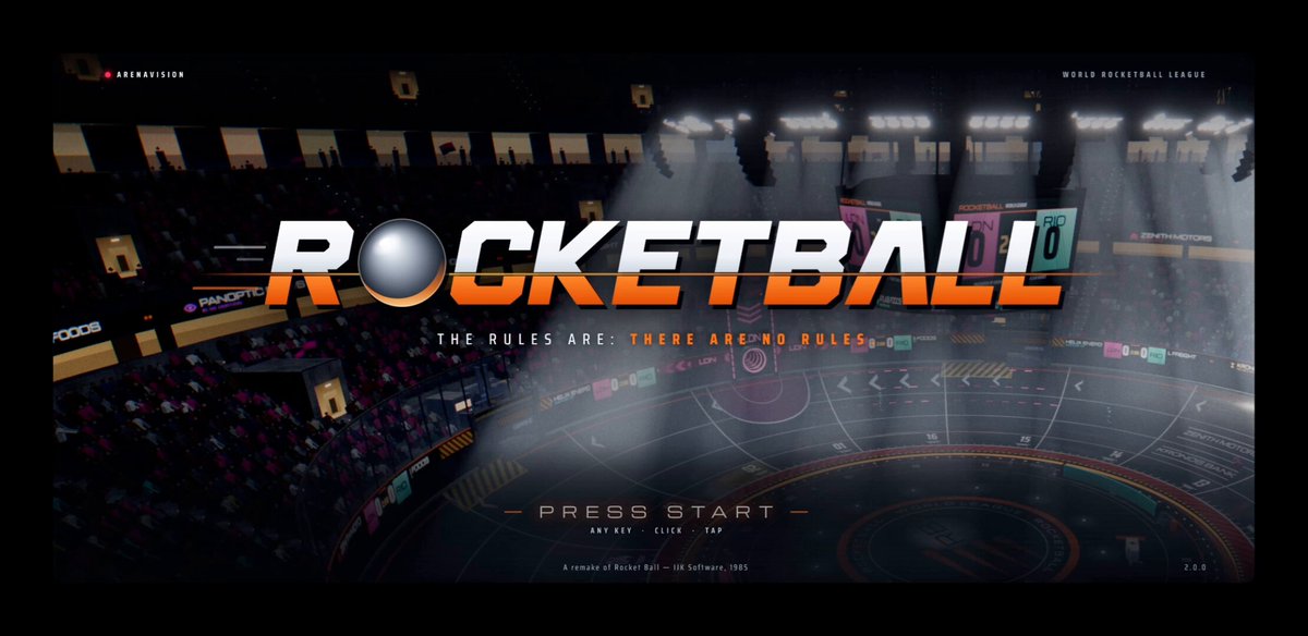 Rocketball game remake generated in code
