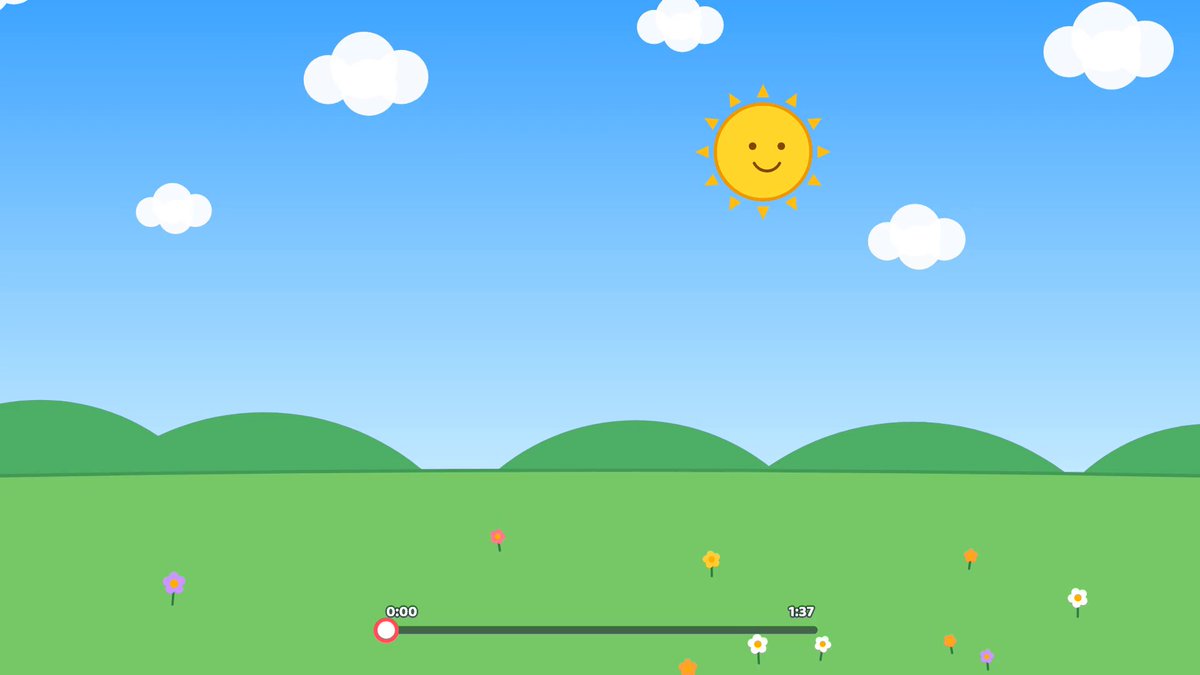 Animated cartoon created purely in HTML code