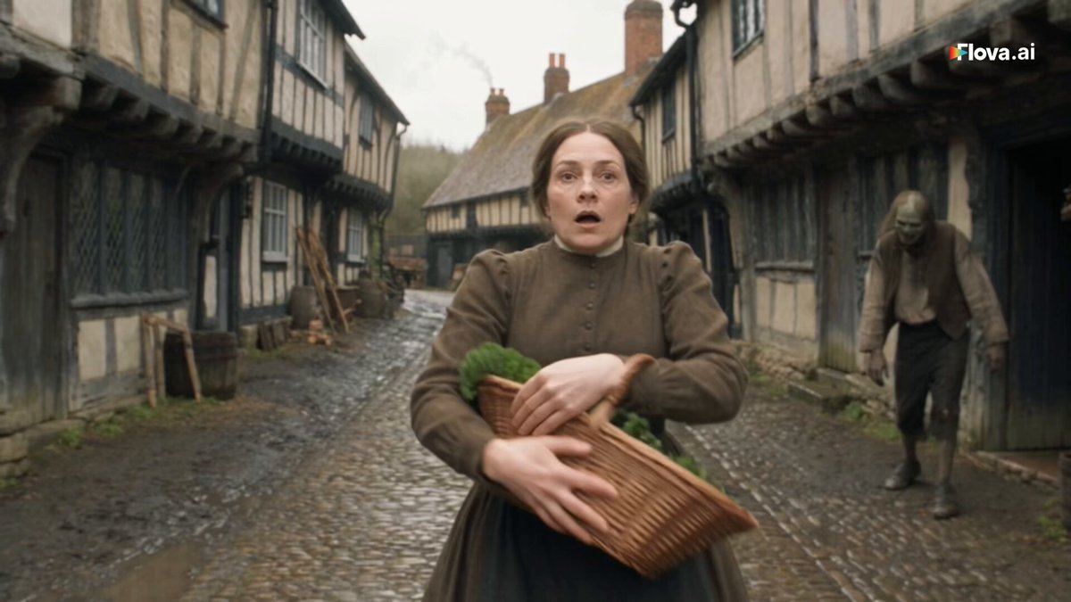 Vegetarian zombies short film in a quiet village