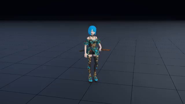 Sword combat animations from static 3D model