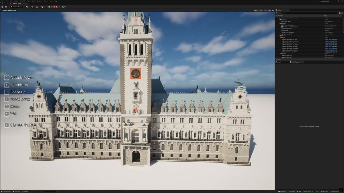 Recreation of Hamburg City Hall in Unreal Engine