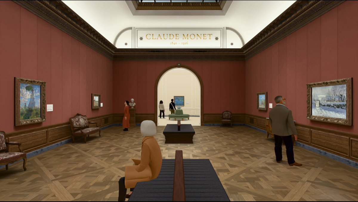 Real-time 3D world in Claude Monet style