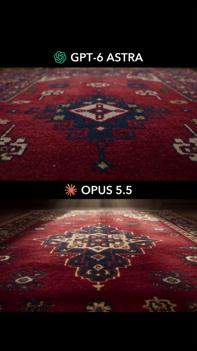 Side by side AI video lighting comparison