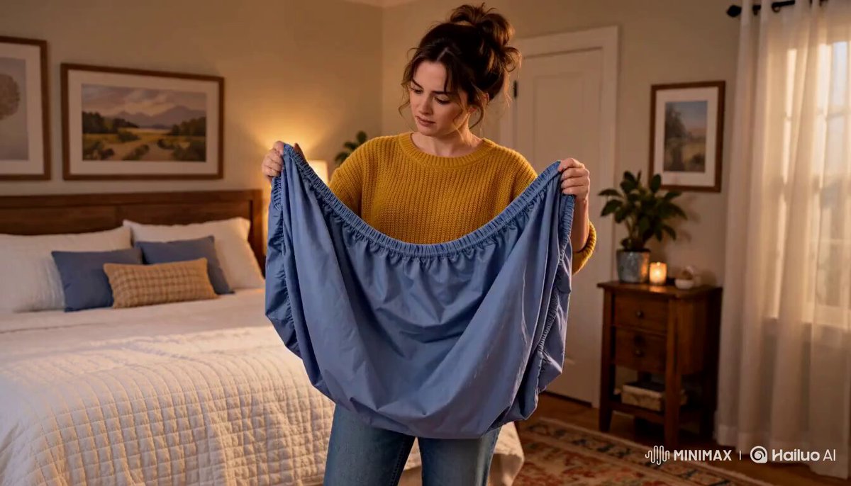 Folding fitted sheets discussion video