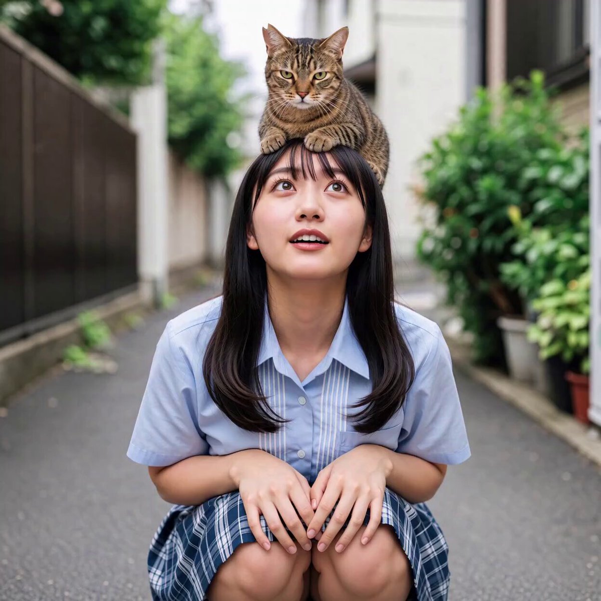 A cat generated with 360 degree orbit LoRA