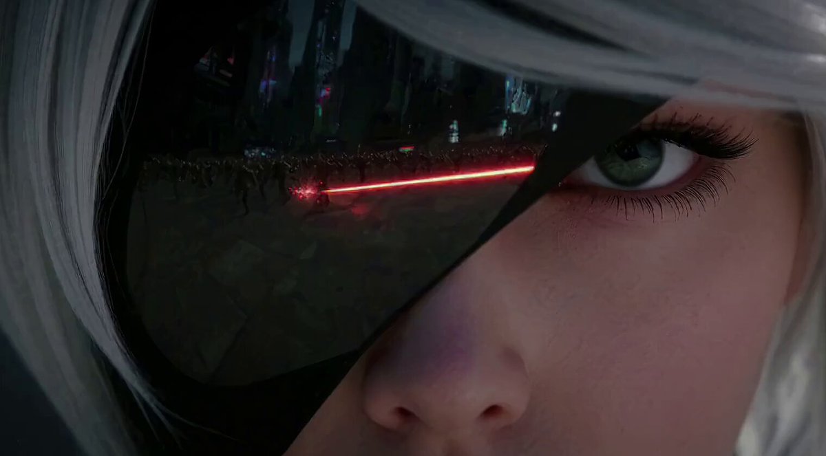 Cyber warrior character animation