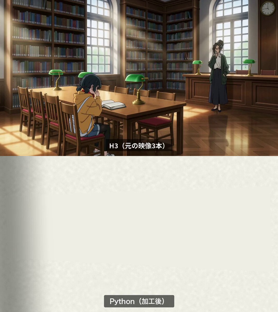 Manga page flip animation created using Python