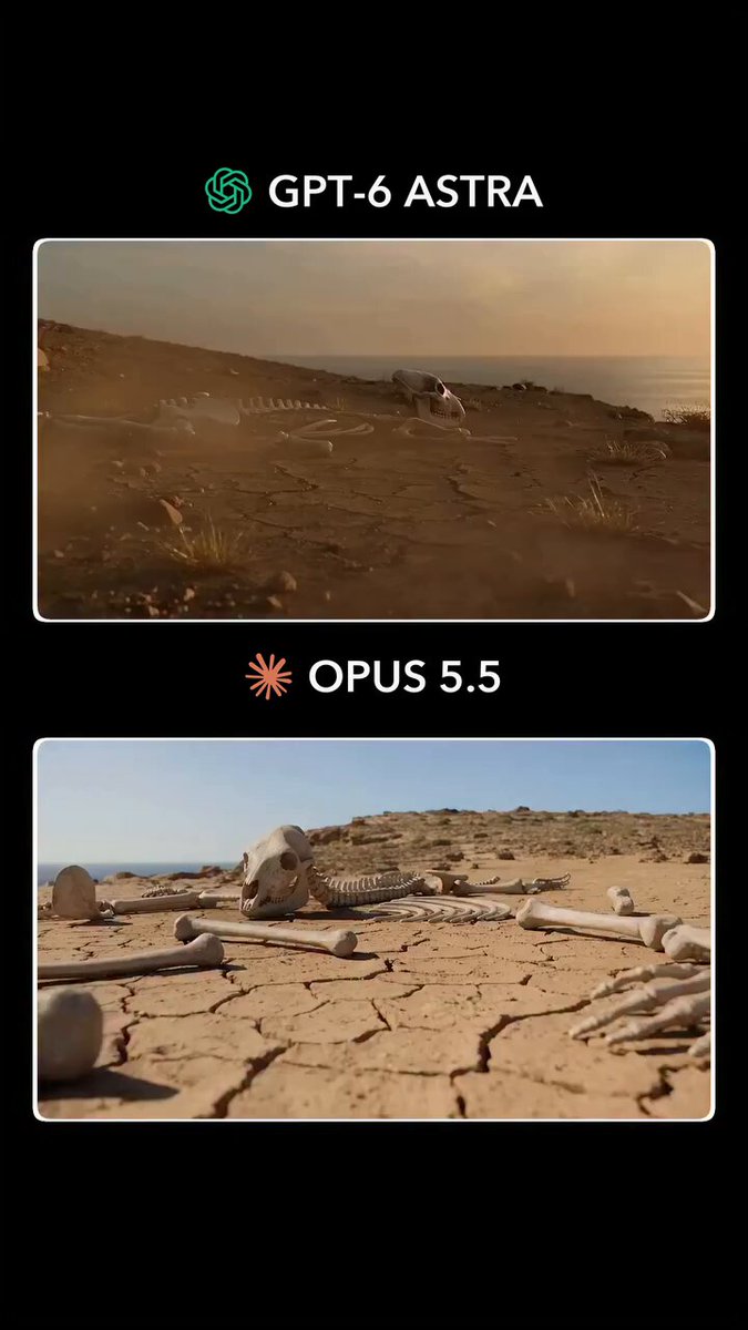 Comparison between GPT-6 Astra and Opus 5.5