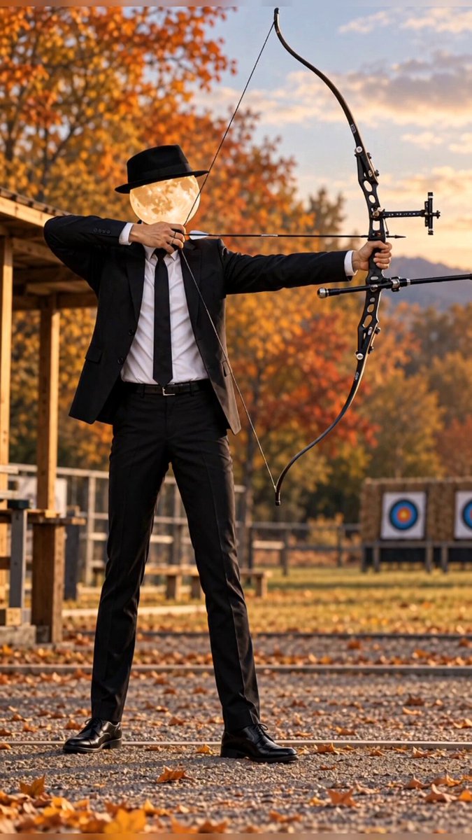 Arrow shooting through the silence