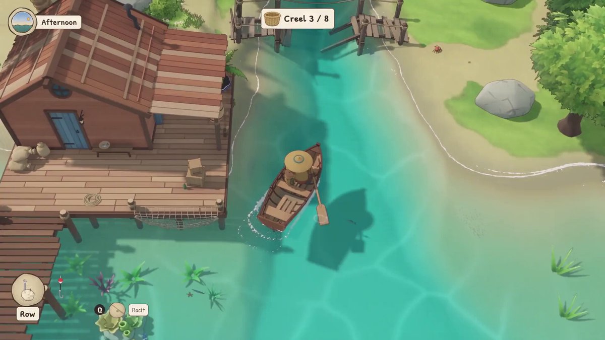 Workflow for building a cozy fishing game