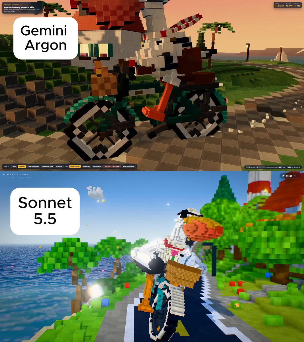 Voxel Art Generation Comparison