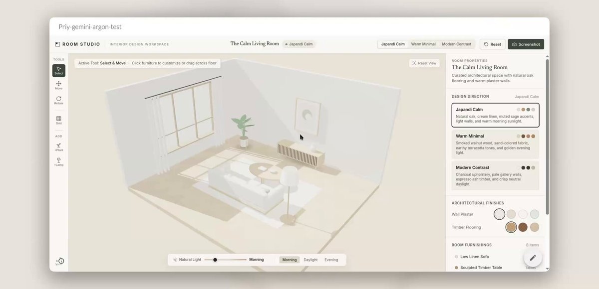Interactive 3D Room Designer in HTML