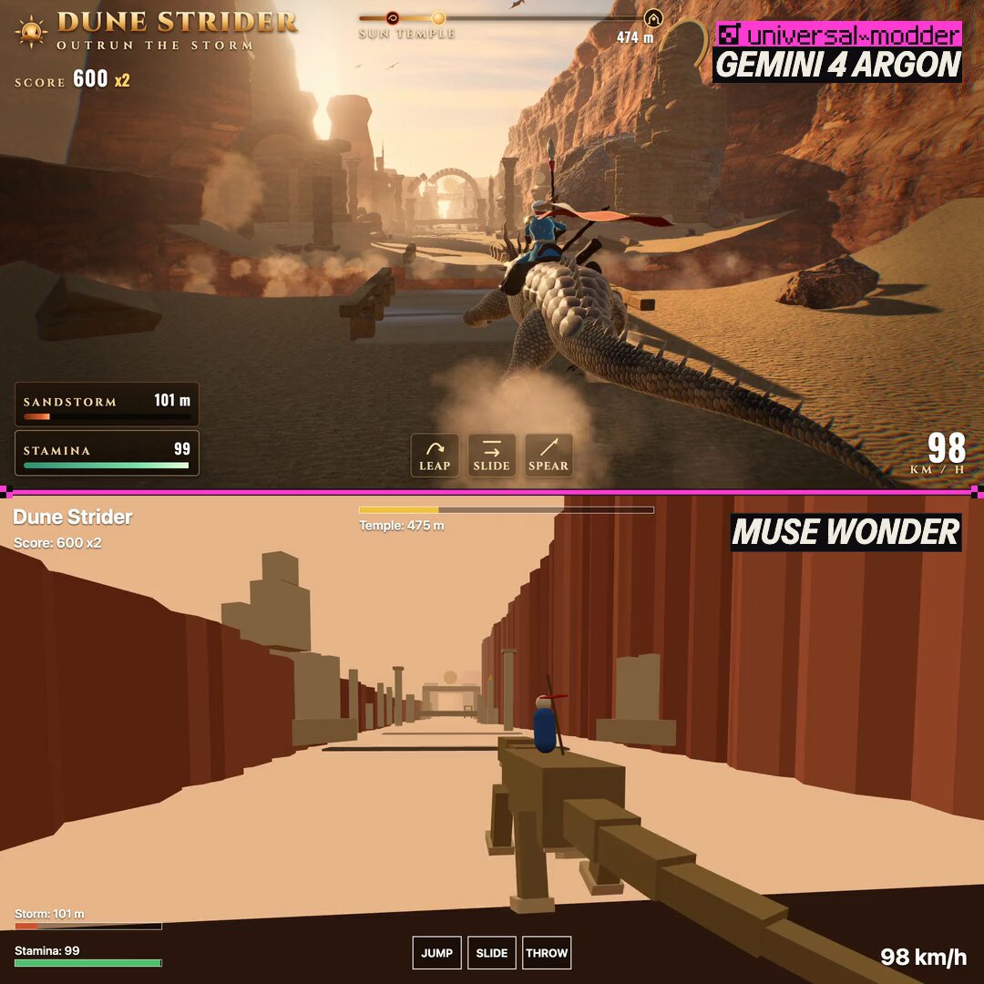 3D canyon runner game riding a lizard