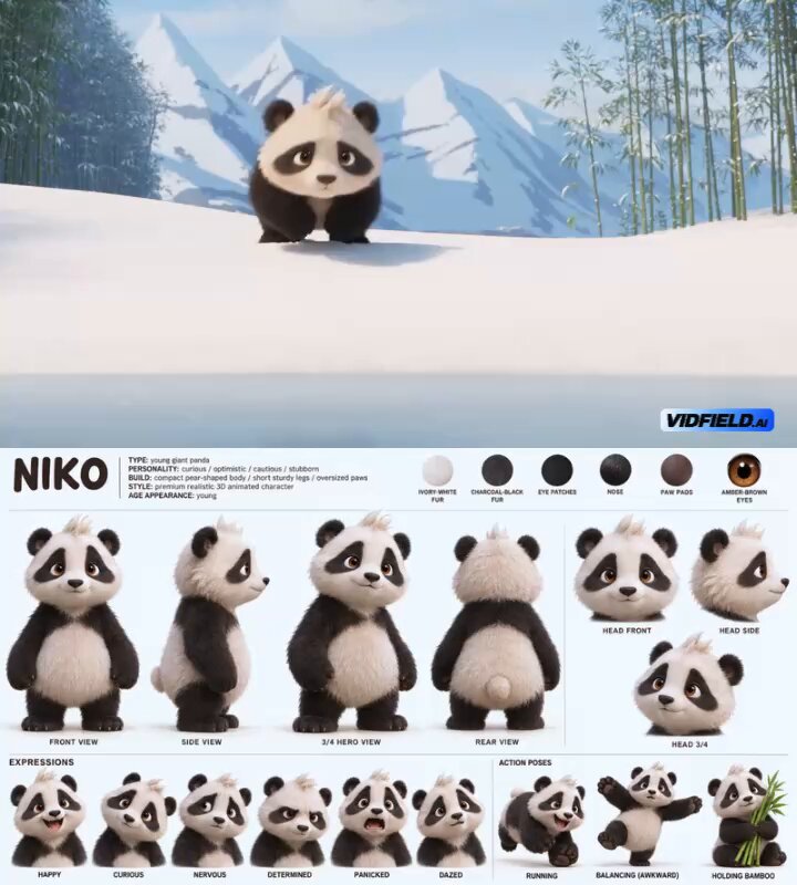 Cinematic 3D animation from a single idea