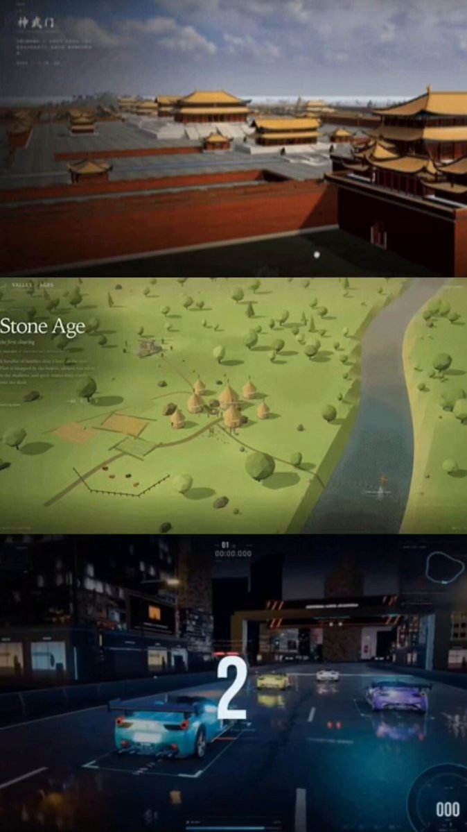 Showcase of four 3D GIF demos