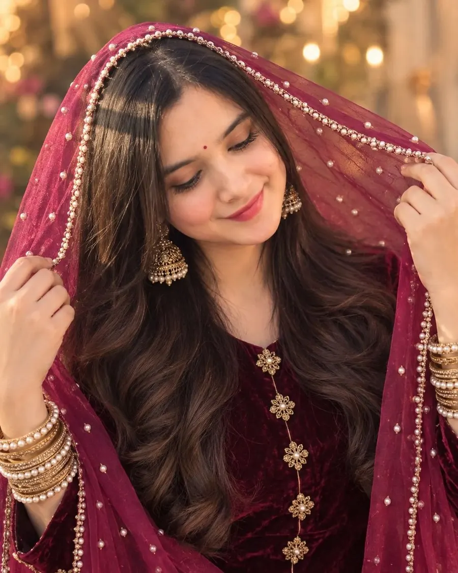 Profile / Avatar - South Asian Woman Selfie Prompt
