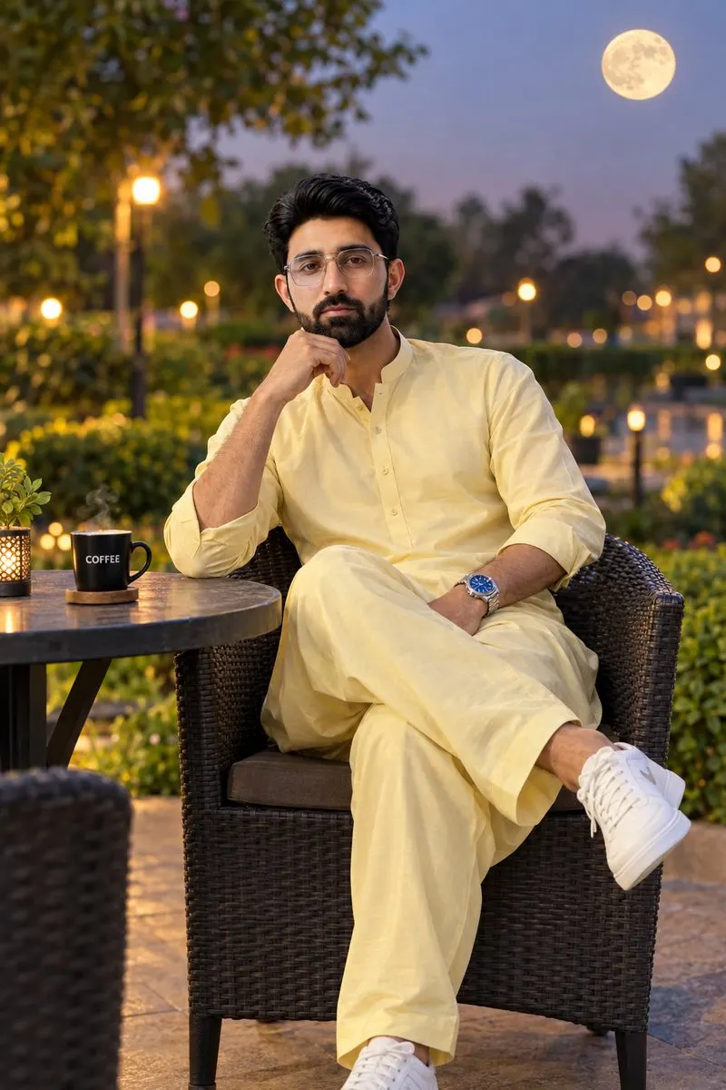 Profile / Avatar - Realistic Portrait of South Asian Man at Twilight