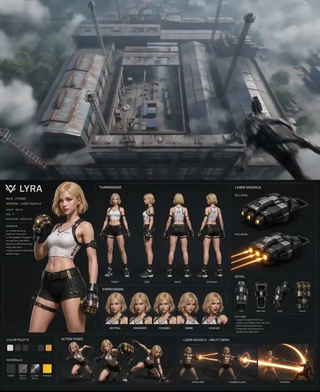 Character Design Sheet Lyra